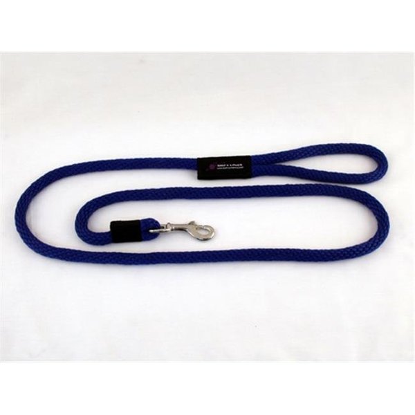 Soft Lines Soft Lines P10808ROYALBLUE Dog Snap Leash 0.5 In. Diameter By 8 Ft. - Royal Blue P10808ROYALBLUE